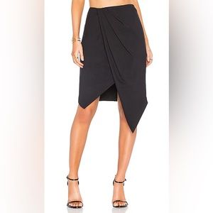 Finders Keepers | Henson Wrap Skirt XS like new condition black asymmetrical